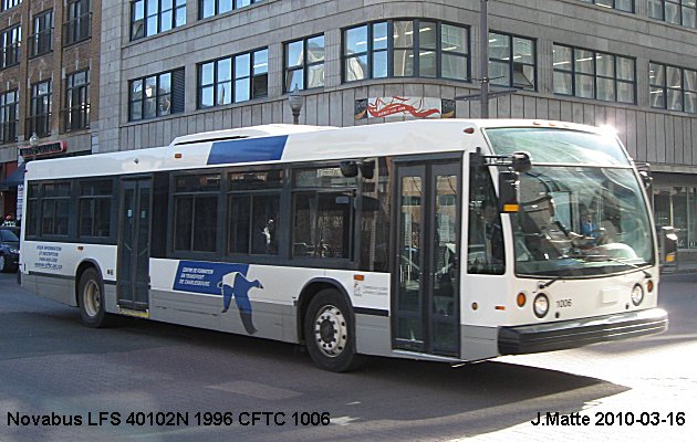 BUS/AUTOBUS: Novabus LFS 40102N 1996 CFTC