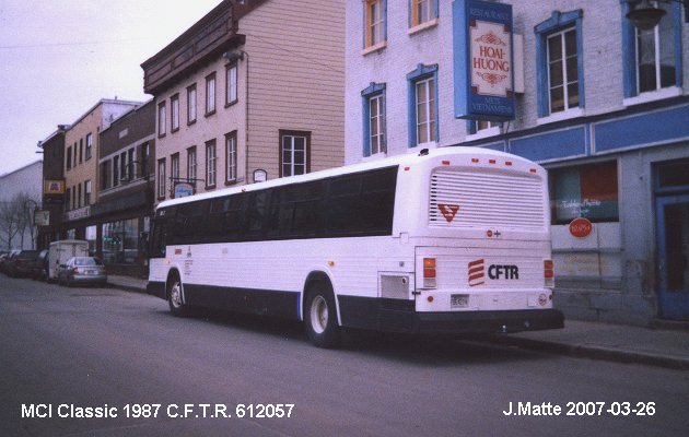 BUS/AUTOBUS: MCI Classic 1987 C.F.T.R.