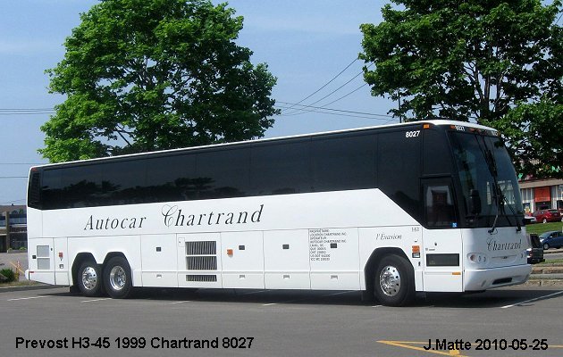 BUS/AUTOBUS: Prevost H3-45 1999 Chartrand