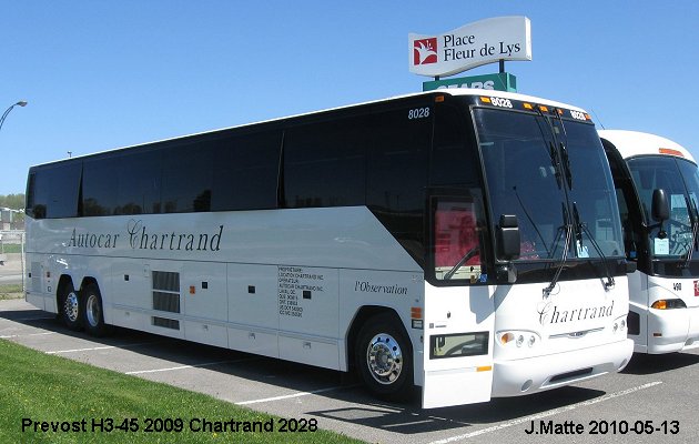 BUS/AUTOBUS: Prevost H3-45 2009 Chartrand