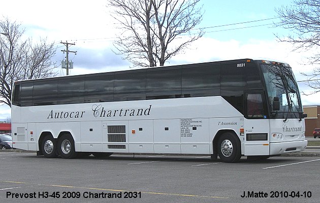 BUS/AUTOBUS: Prevost H3-45 2009 Chartrand