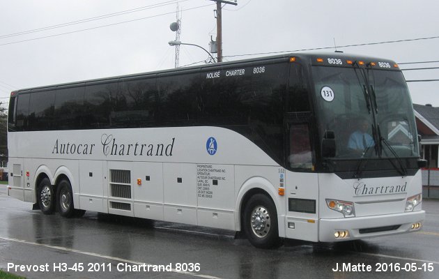 BUS/AUTOBUS: Prevost H3-45 2011 Chartrand