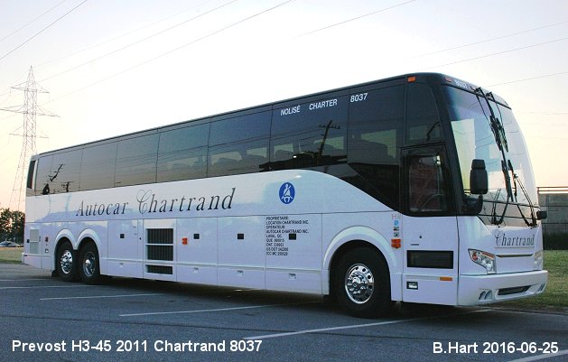 BUS/AUTOBUS: Prevost H3-45 2011 Chartrand