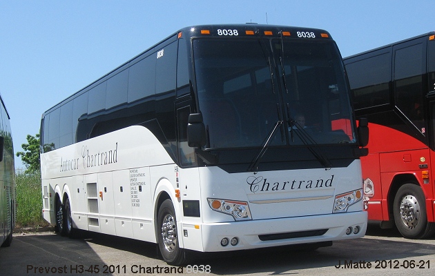 BUS/AUTOBUS: Prevost H3-45 2011 Chartrand