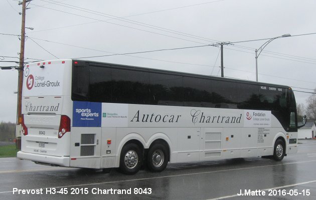 BUS/AUTOBUS: Prevost H3-45 2015 Chartrand