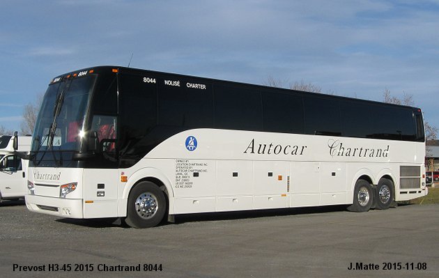 BUS/AUTOBUS: Prevost H3-45 2015 Chartrand