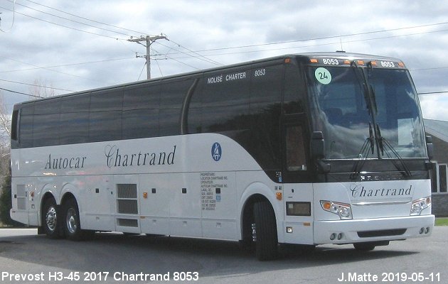 BUS/AUTOBUS: Prevost H3-45 2017 Chartrand