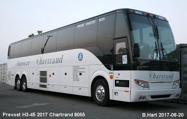 BUS/AUTOBUS: Prevost H3-45 2017 Chartrand