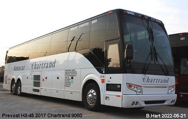 BUS/AUTOBUS: Prevost H3-45 2017 Chartrand