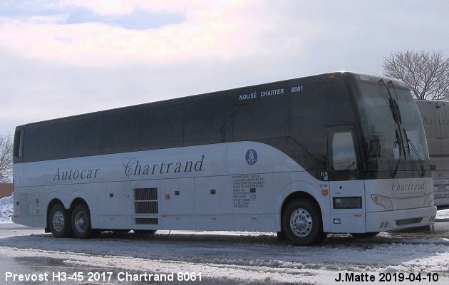 BUS/AUTOBUS: Prevost H3-45 2017 Chartrand