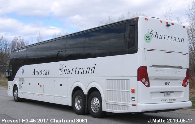 BUS/AUTOBUS: Prevost H3-45 2017 Chartrand