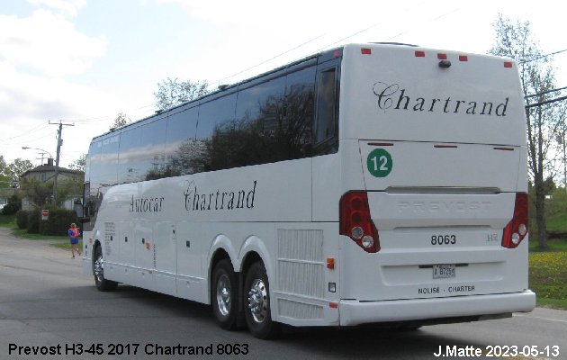 BUS/AUTOBUS: Prevost H3-45 2017 Chartrand