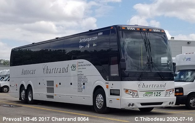 BUS/AUTOBUS: Prevost H3-45 2017 Chartrand