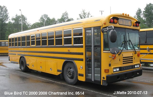 BUS/AUTOBUS: Blue Bird TC2000 2008 Chartrand