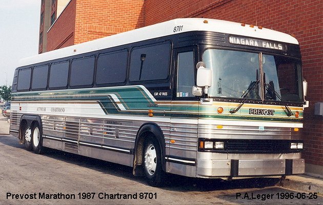 BUS/AUTOBUS: Prevost Marathon 1987 Chartrand