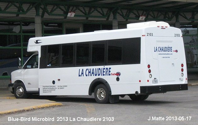 BUS/AUTOBUS: Blue Bird Microbird 2013 Chaudiere