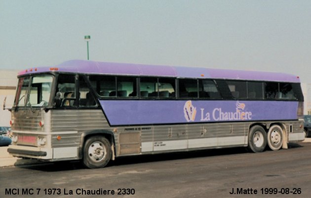 BUS/AUTOBUS: MCI MC 7 1973 Chaudiere