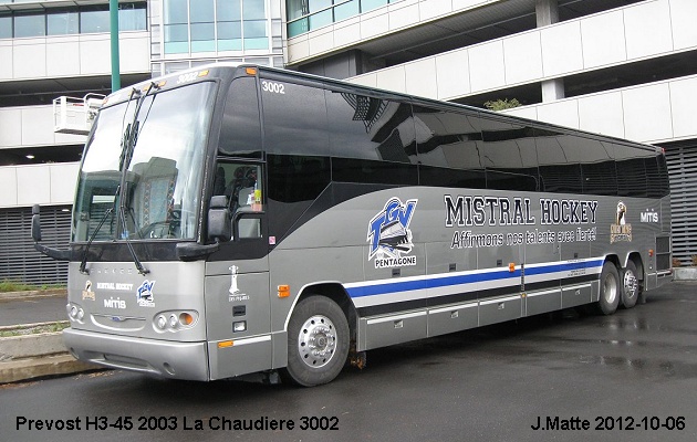 BUS/AUTOBUS: Prevost H3-45 2003 Chaudiere