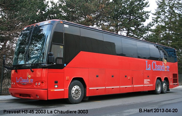 BUS/AUTOBUS: Prevost H3-45 2003 Chaudiere