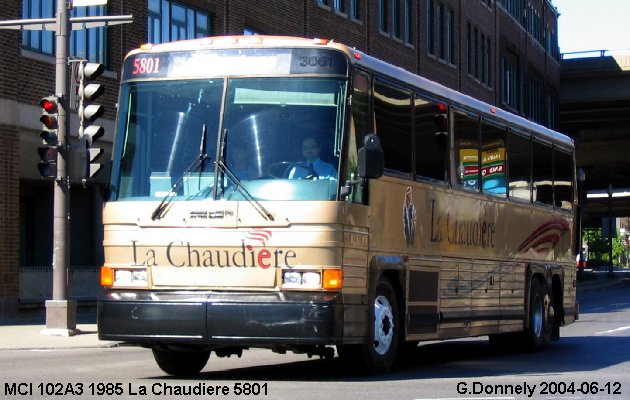 BUS/AUTOBUS: MCI MC 102A3 1985 Chaudiere