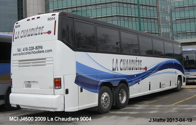 BUS/AUTOBUS: MCI J4500 2009 Chaudiere