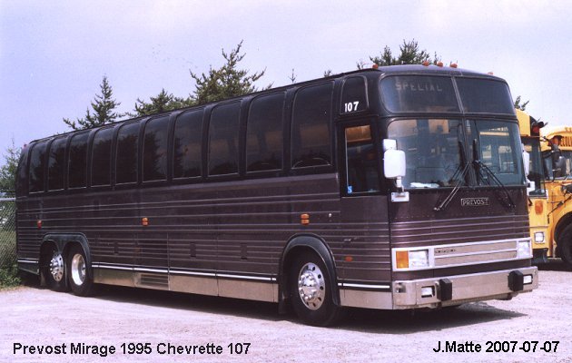 BUS/AUTOBUS: Prevost Mirage 1995 Chevrette