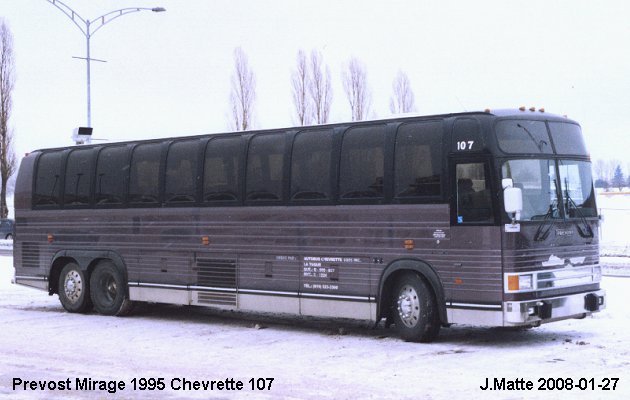 BUS/AUTOBUS: Prevost Mirage 1995 Chevrette