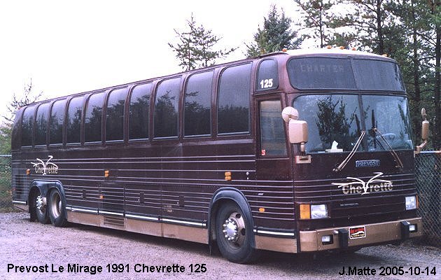 BUS/AUTOBUS: Prevost Le Mirage 1991 Chevrette