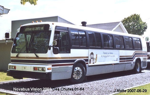 BUS/AUTOBUS: Novabus Vision 2001 Des Chutes