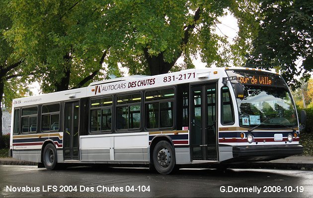 BUS/AUTOBUS: Novabus LFS 2004 Des Chutes