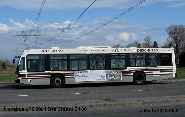 BUS/AUTOBUS: Novabus LFS 2004 Des Chutes