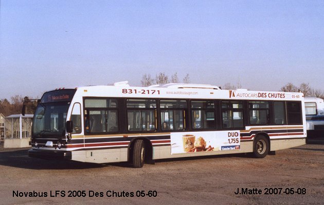 BUS/AUTOBUS: Novabus LFS 2005 Des Chutes