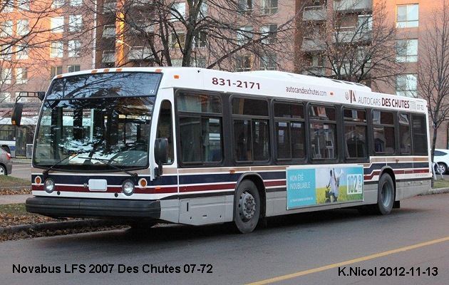 BUS/AUTOBUS: Novabus LFS 2007 Des Chutes