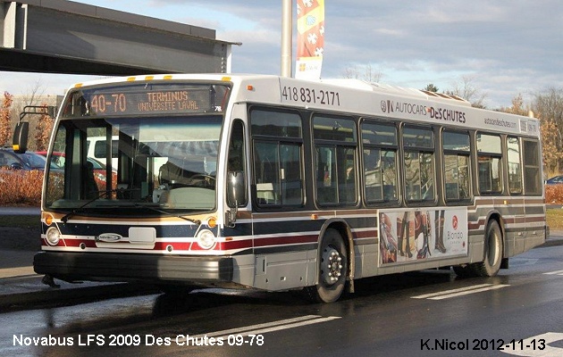 BUS/AUTOBUS: Novabus LFS 2009 Des Chutes