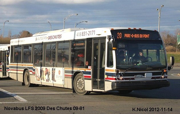 BUS/AUTOBUS: Novabus LFS 2009 Des Chutes