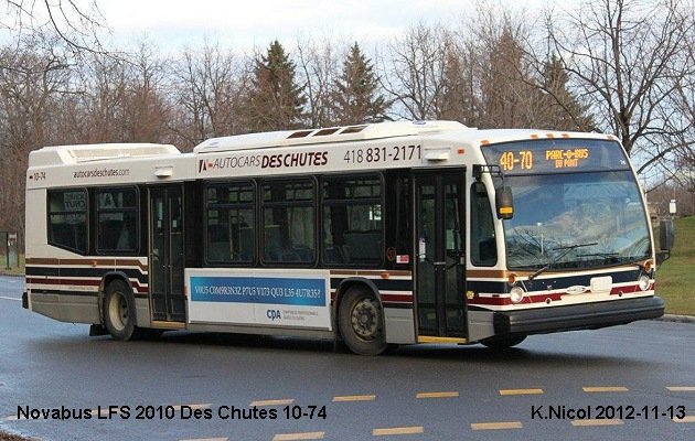 BUS/AUTOBUS: Novabus LFS 2010 Des Chutes