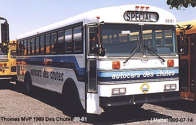 BUS/AUTOBUS: Thomas MVP 1989 Des Chutes