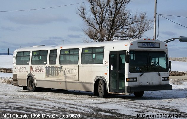 BUS/AUTOBUS: Novabus Classic 1996 Des Chutes