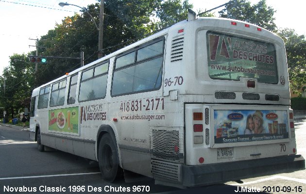 BUS/AUTOBUS: Novabus Classic 1996 Des Chutes