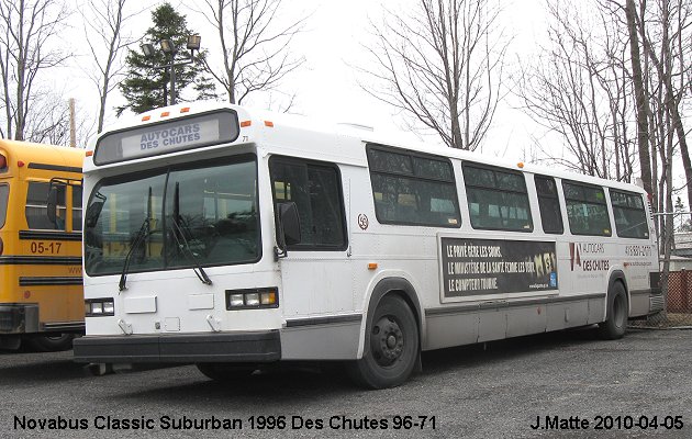 BUS/AUTOBUS: Novabus Classic 1996 Des Chutes