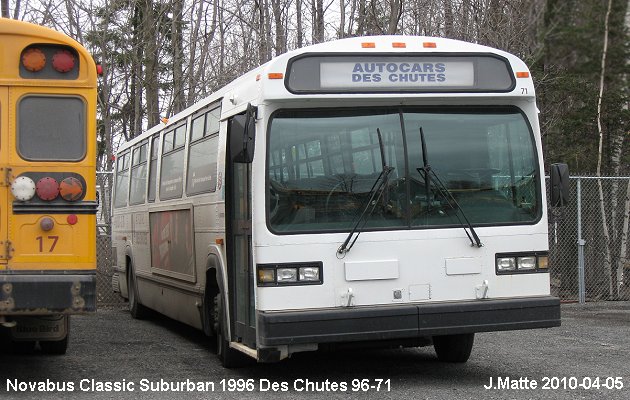 BUS/AUTOBUS: Novabus Classic 1996 Des Chutes