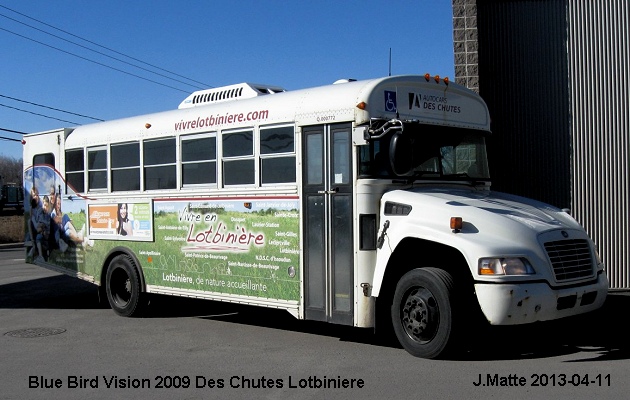 BUS/AUTOBUS: Blue Bird Vision 2010 Des Chutes