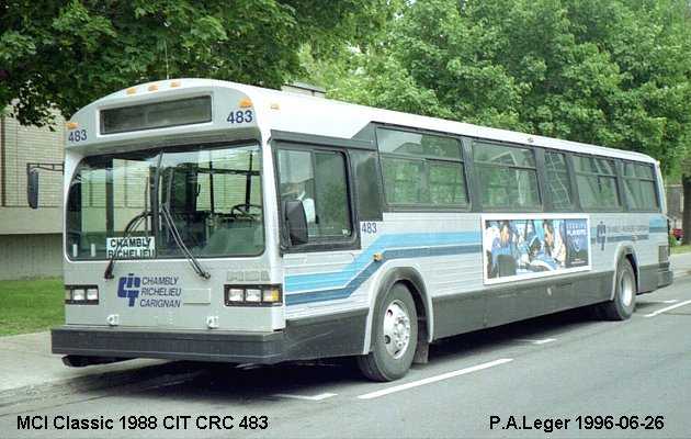 BUS/AUTOBUS: MCI Classic 1988 CIT CR