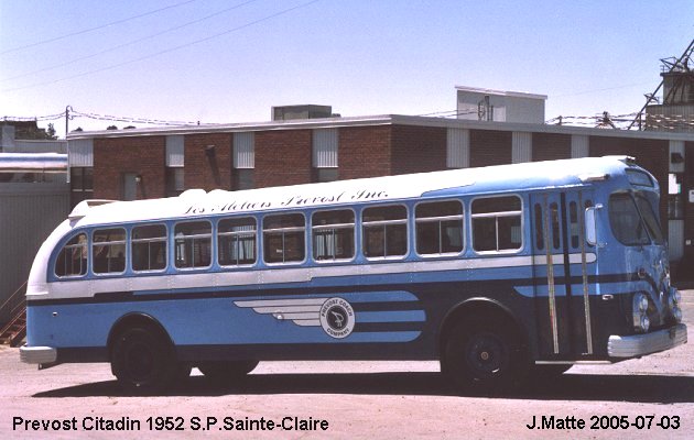 BUS/AUTOBUS: Prevost Citadin 1952 SPSte-Claire