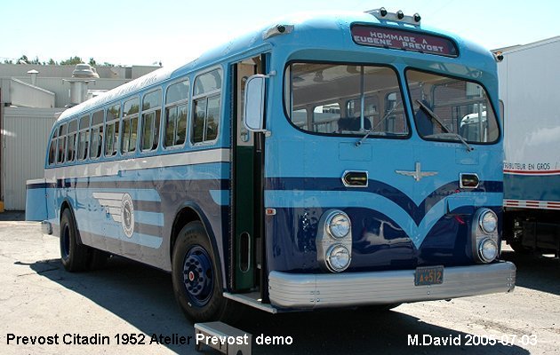 BUS/AUTOBUS: Prevost Citadin 1952 SPSte-Claire