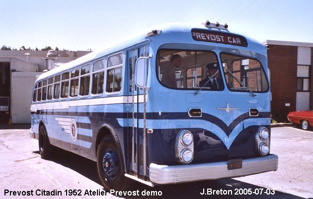 BUS/AUTOBUS: Pontiac Citadin 1952 SPSte-Claire