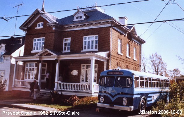 BUS/AUTOBUS: Prevost Citadin 1952 SPSte-Claire