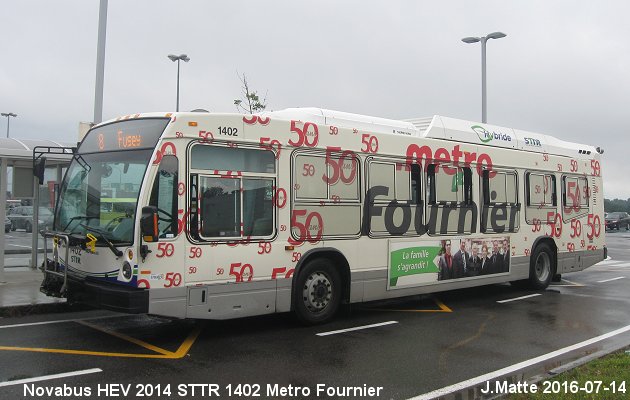 BUS/AUTOBUS: Novabus HEV 2014 STTrois-Rivieres