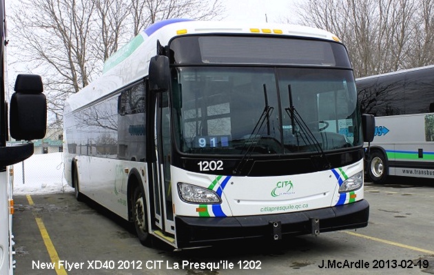 BUS/AUTOBUS: New Flyer XD 40 2012 Transbus