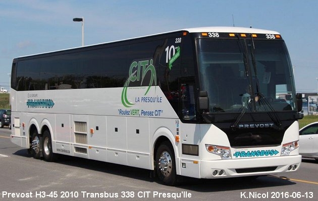 BUS/AUTOBUS: Prevost H3-45 2010 Transbus